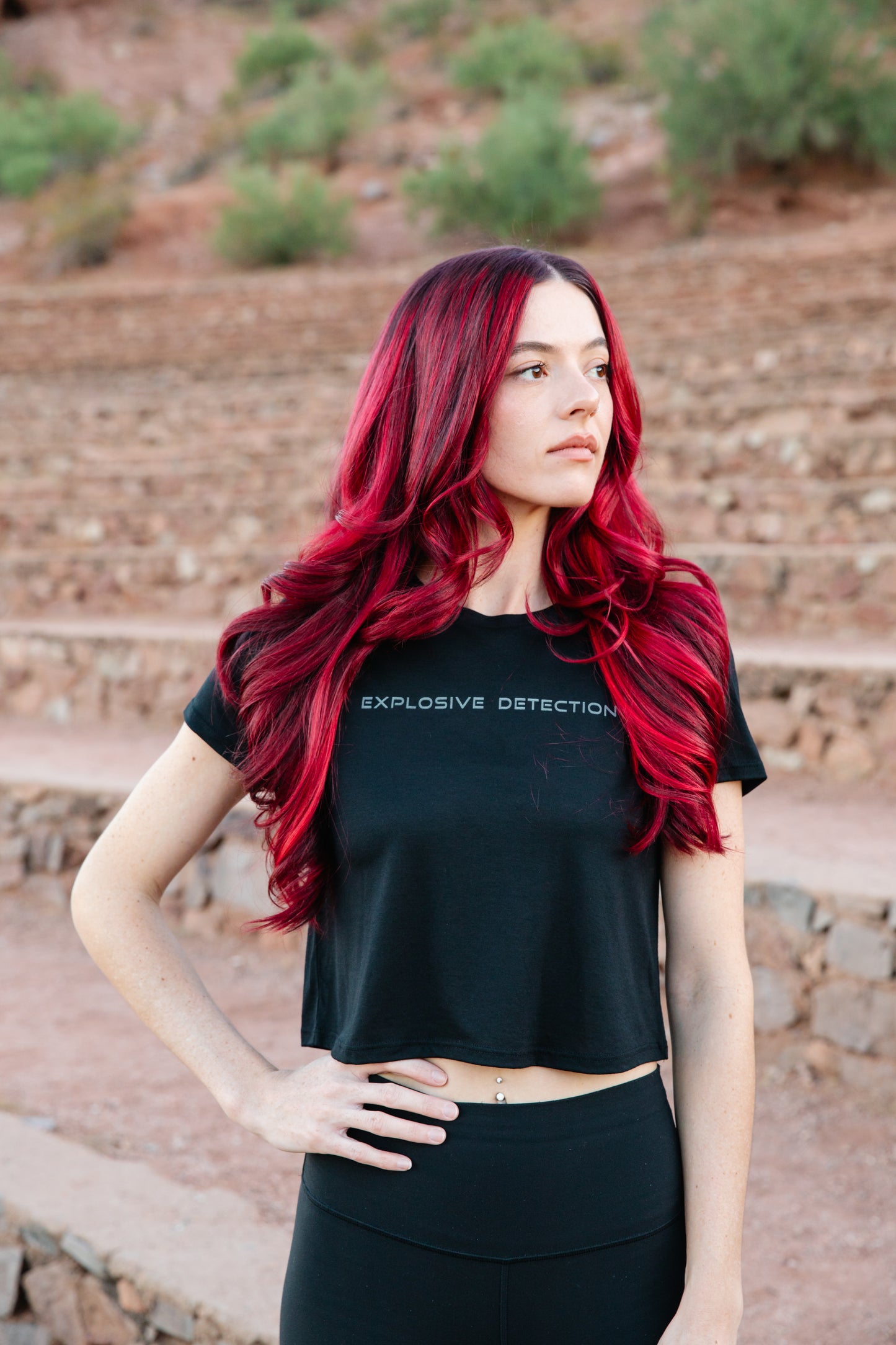 Explosive Detection K9 Women's Cropped Tee